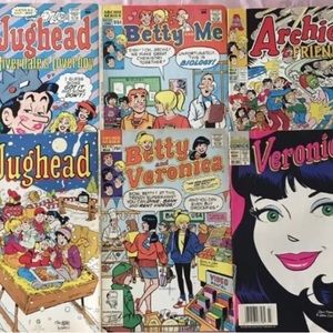 Lot of 6 Vintage Archie Comic Books Jughead Betty Veronica